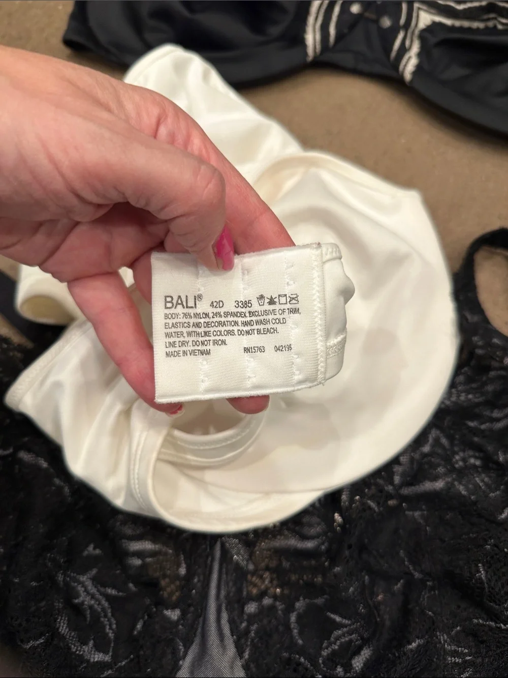 42 DD bras, Olga, Bali m and Vanity Fair